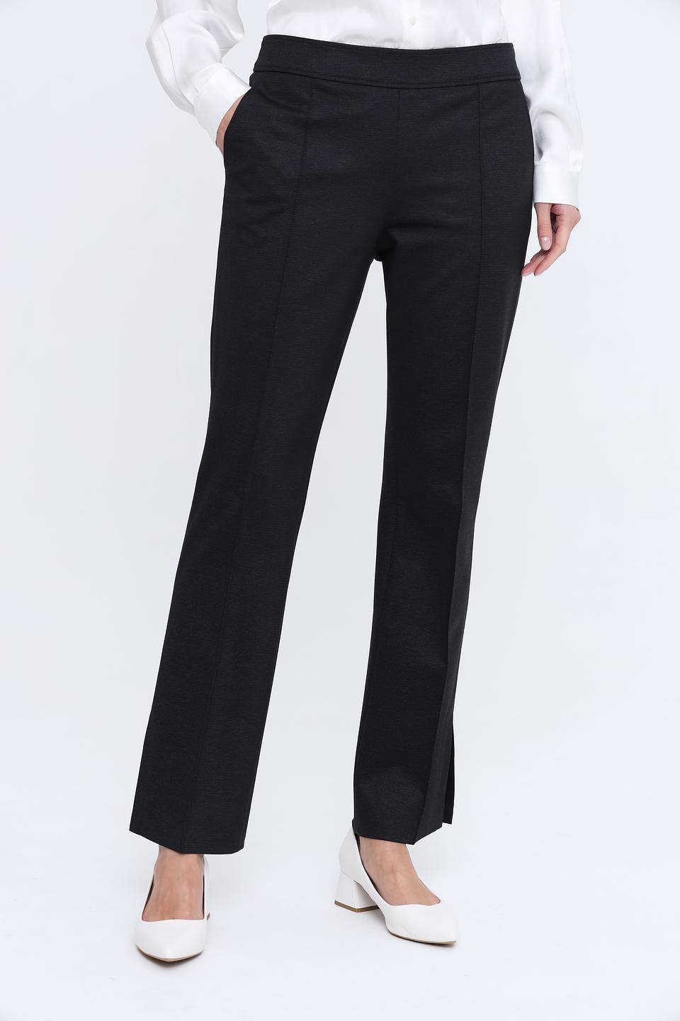 Брюки Lecomte чёрные с разрезом