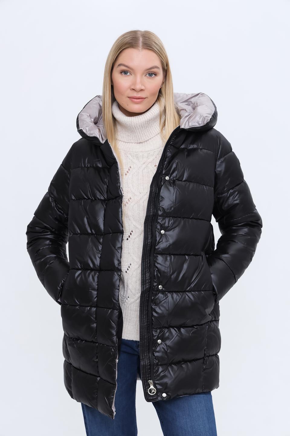 Куртка Pezzo чёрная стеганая