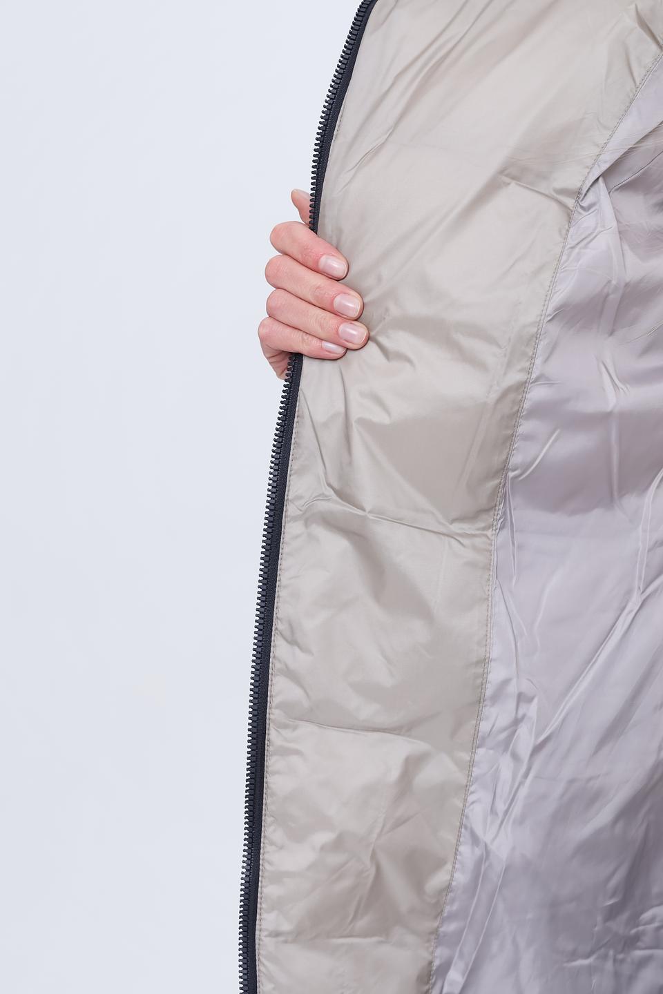 Пальто Pezzo стеганое тёмно-синее