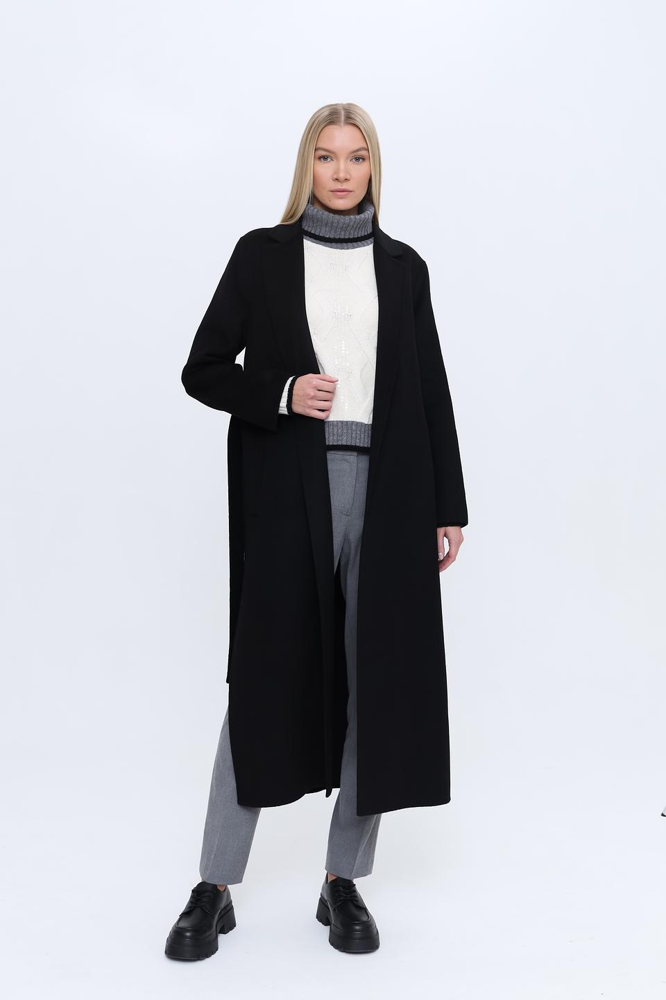 Пальто Kaos жен. чёрное