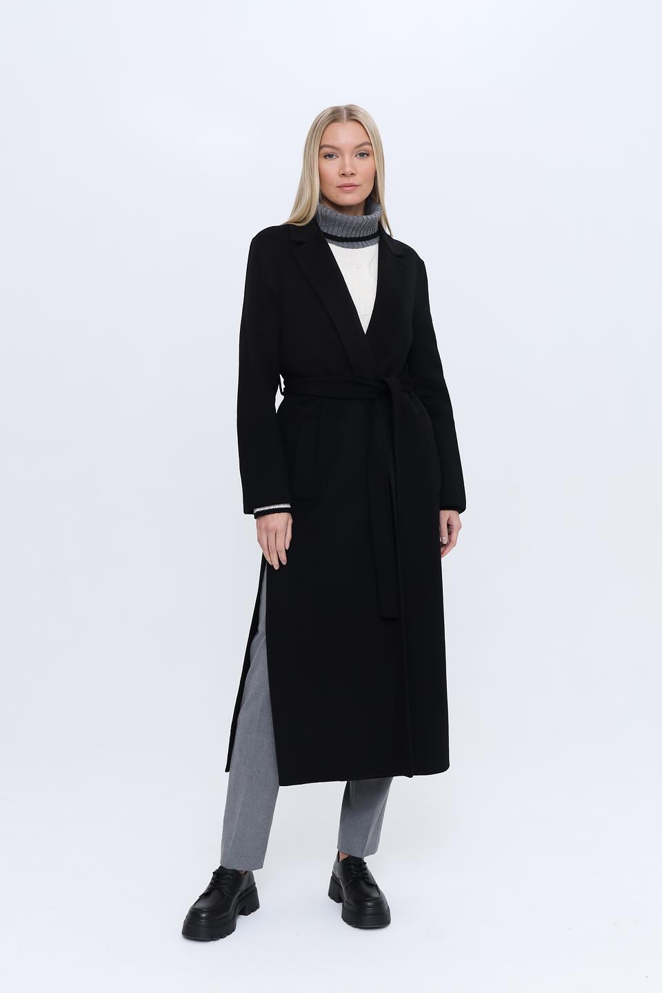Пальто Kaos жен. чёрное