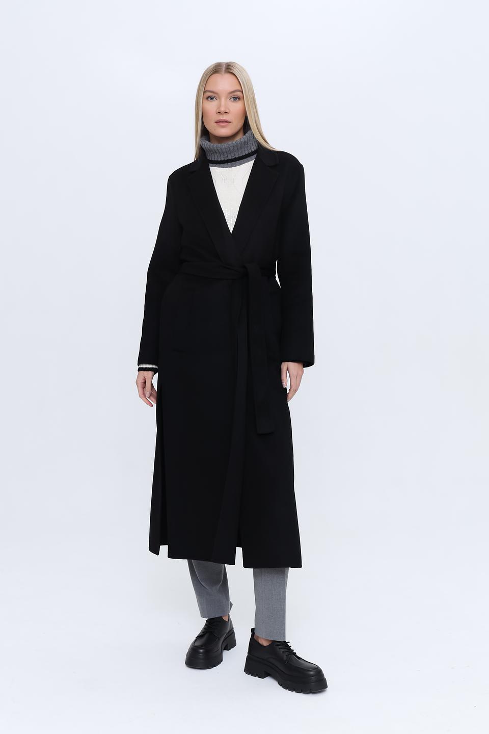 Пальто Kaos жен. чёрное