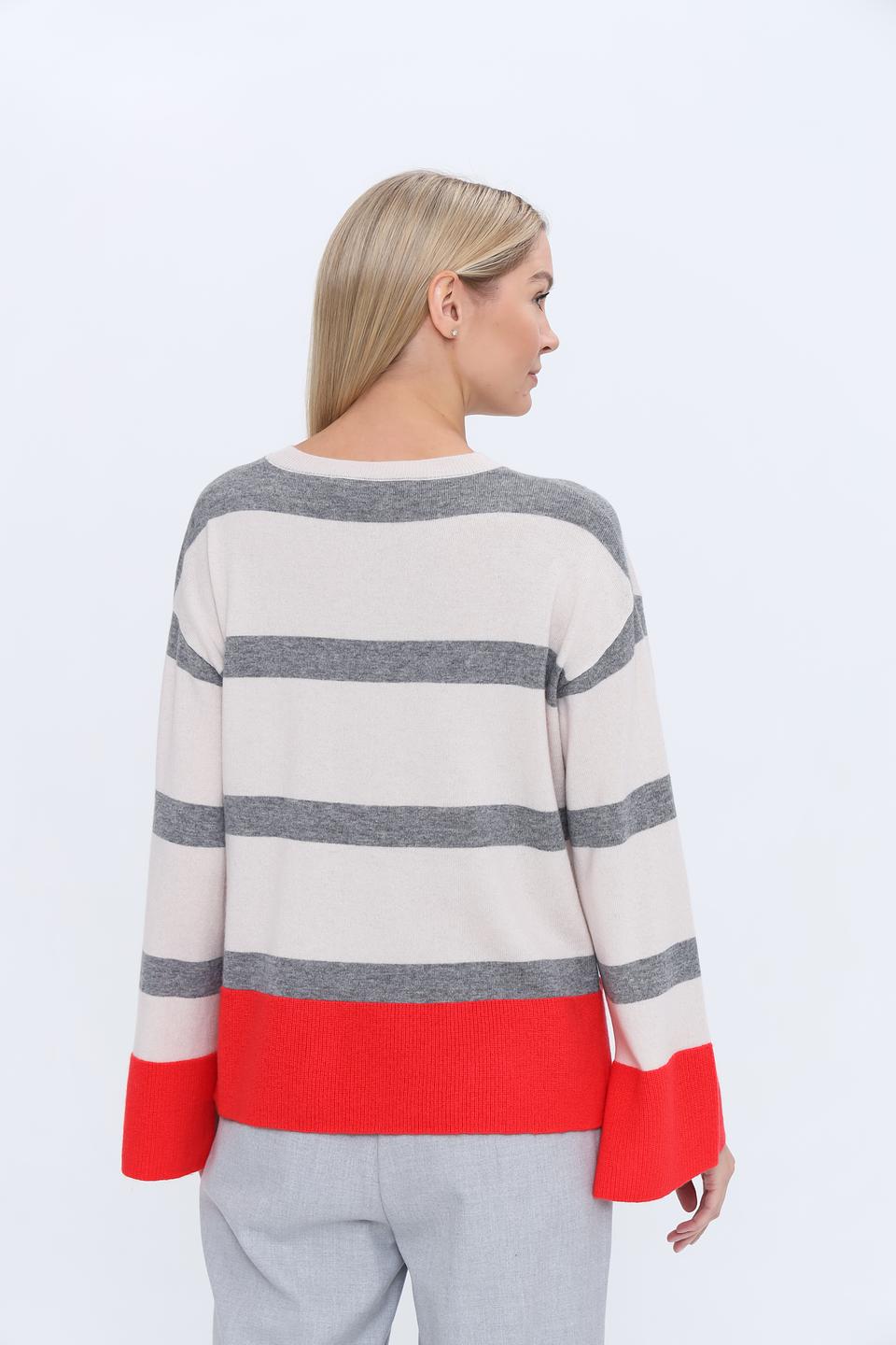 Джемпер Icona в полоску, красный