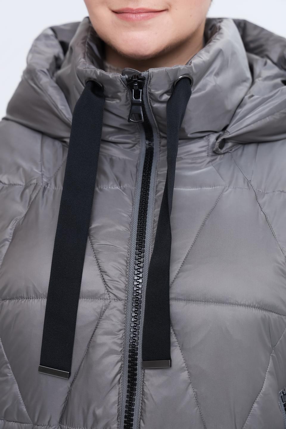 Пальто Baronia стеганое серое