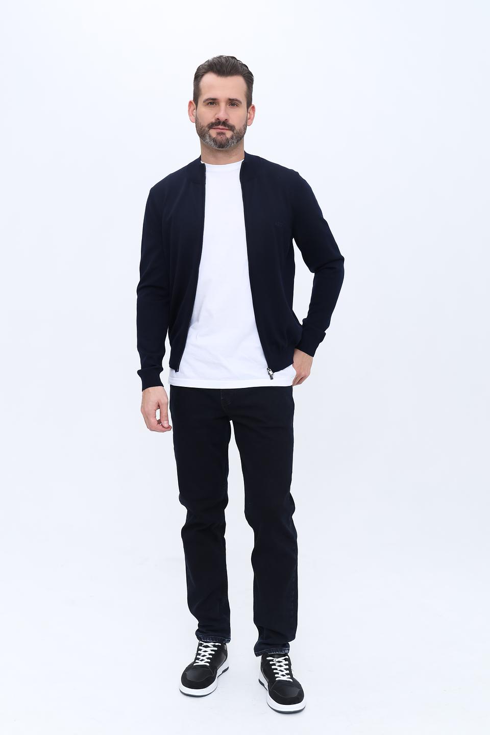 Кардиган Boss Black тёмно-синий