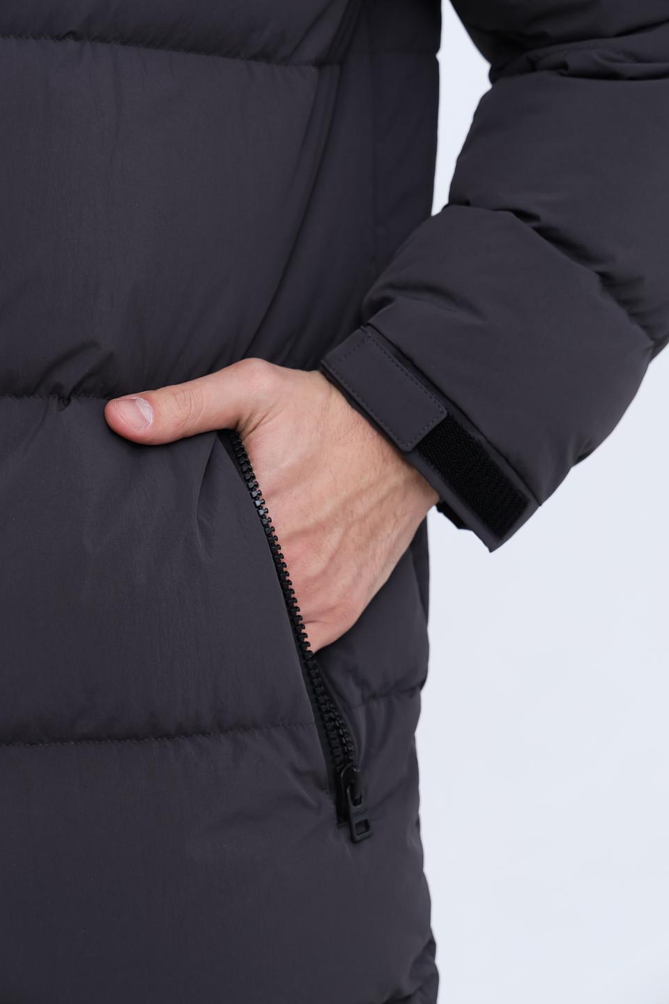 Пальто Hugo муж. графитовое