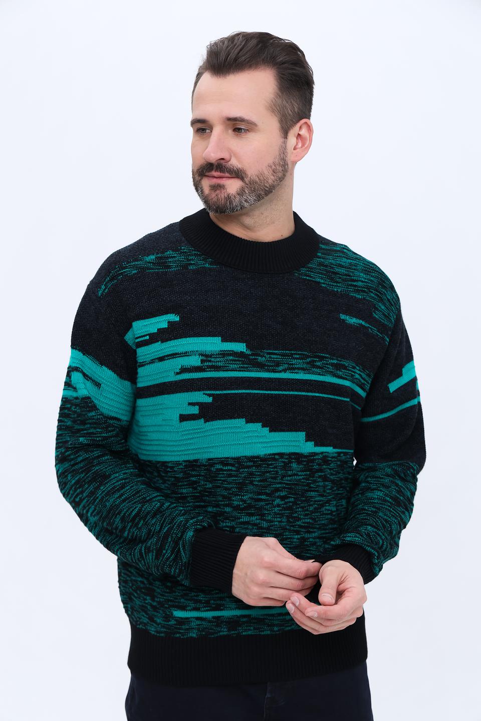 Джемпер Boss Orange с узором чёрный