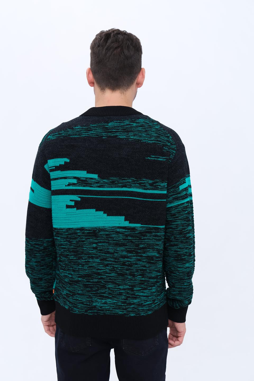 Джемпер Boss Orange с узором чёрный