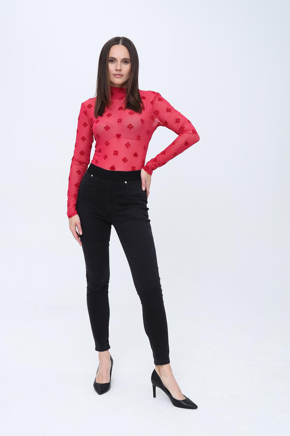 Водолазка Hugo с принтом сердец