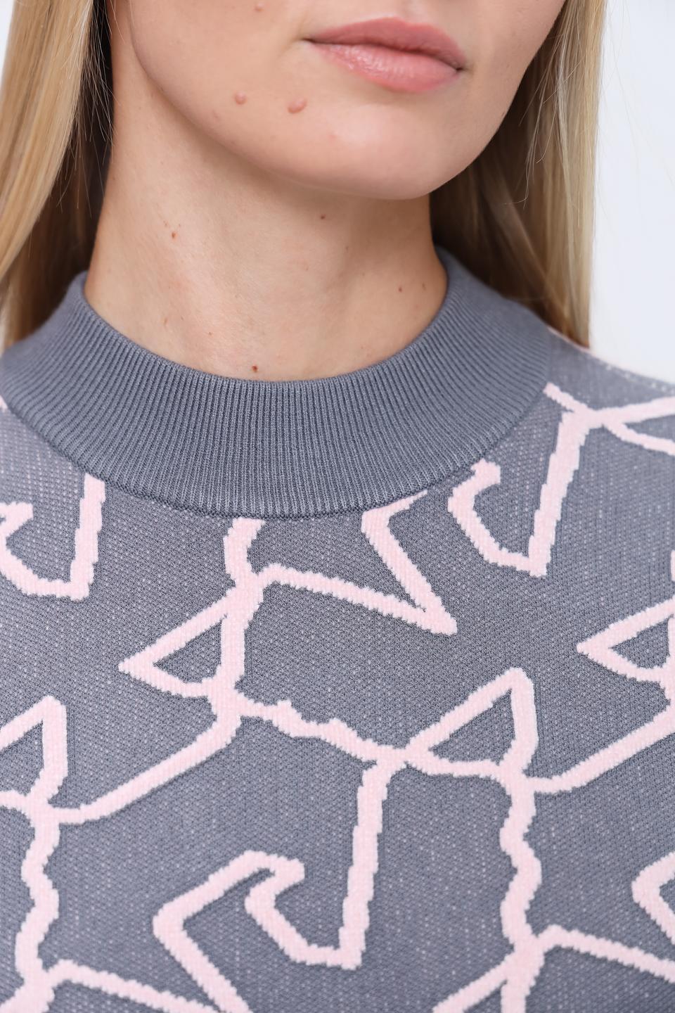 Джемпер Emporio Armani с узором серый