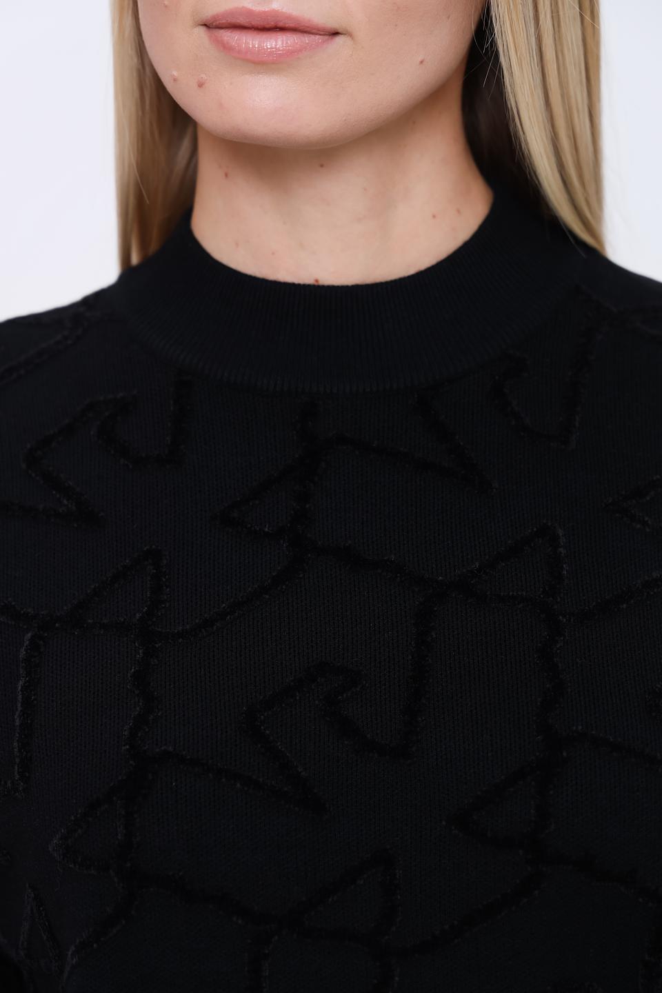 Джемпер Emporio Armani чёрный с узором