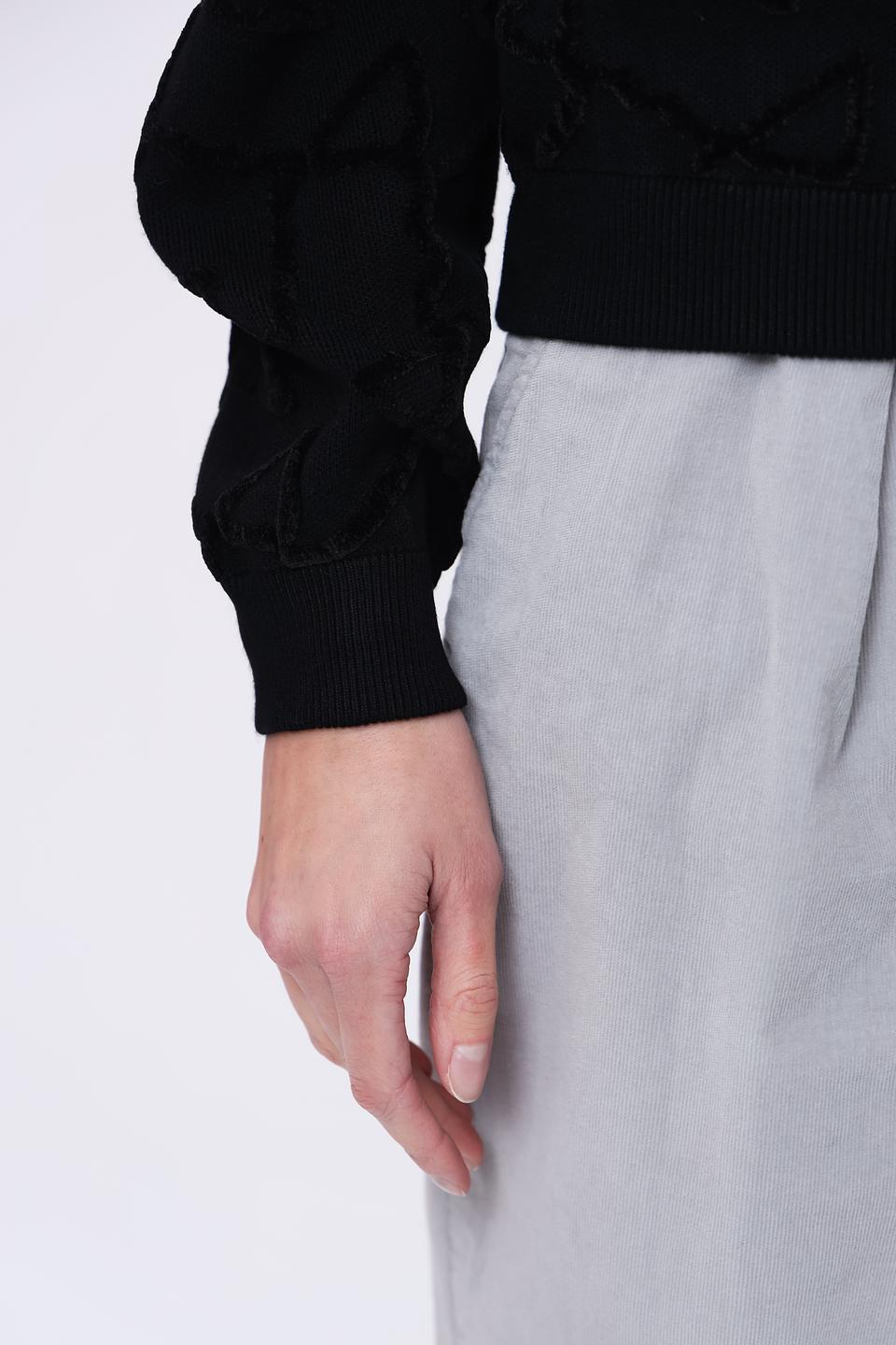 Джемпер Emporio Armani чёрный с узором