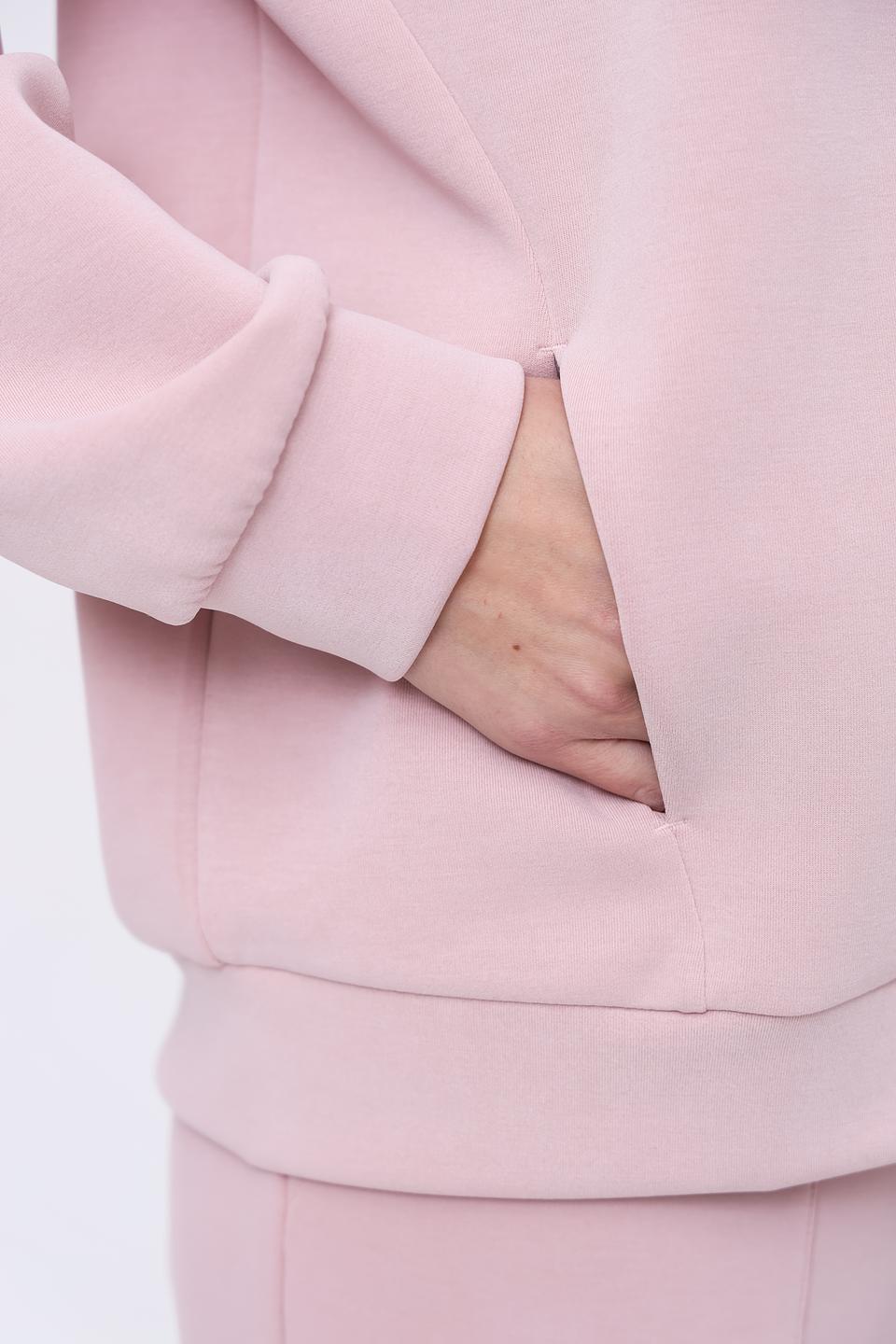 Толстовка EA7 женская пудрово-розовая
