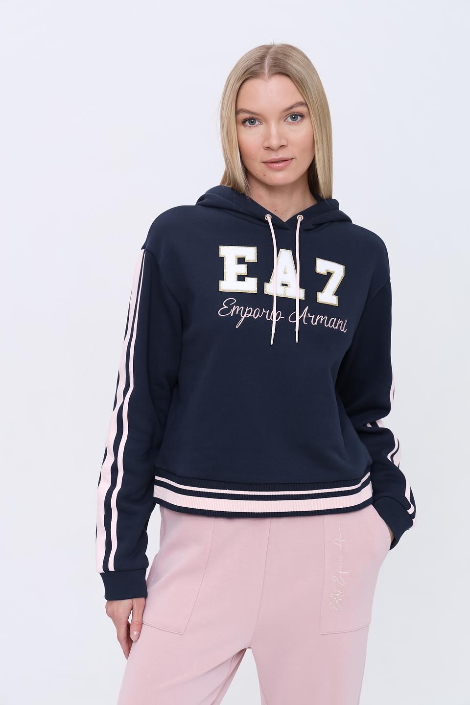 Толстовка EA7 женская с логотипом