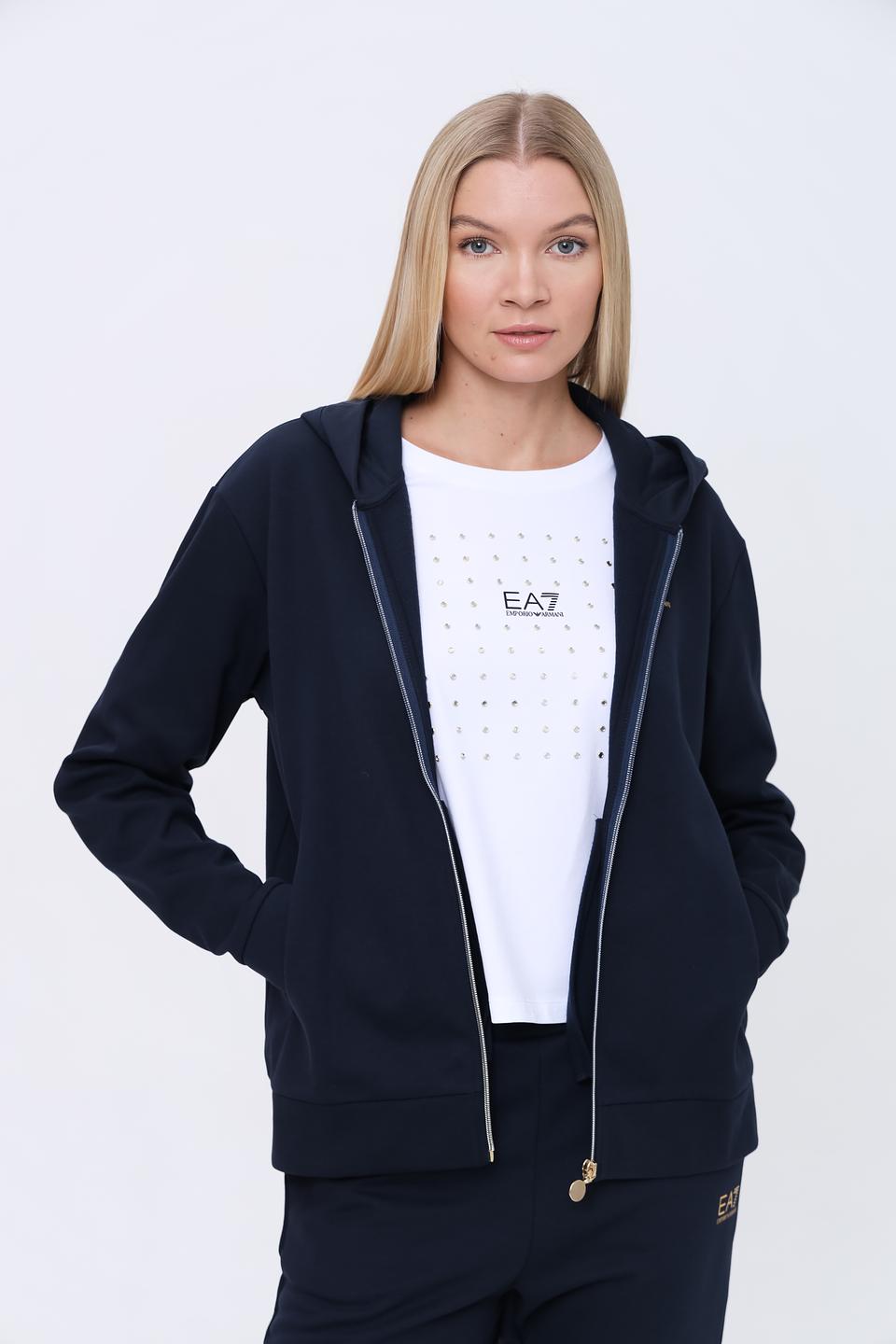 Костюм спорт. EA7 жен. темно-синий