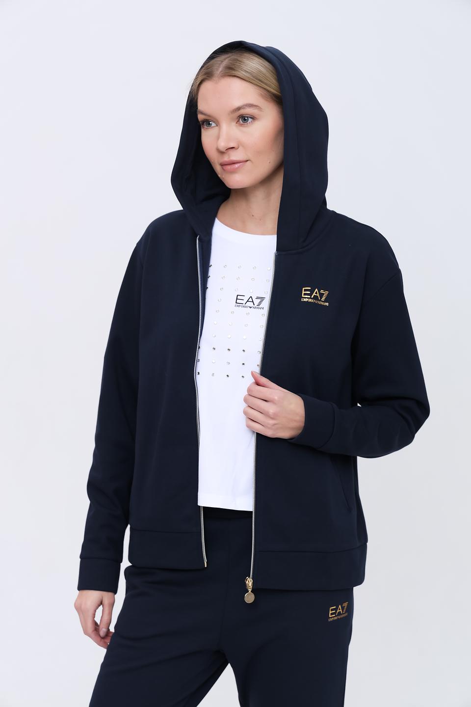 Костюм спорт. EA7 жен. темно-синий