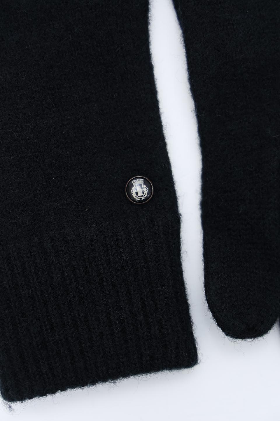 Перчатки Roeckl чёрные кожаные