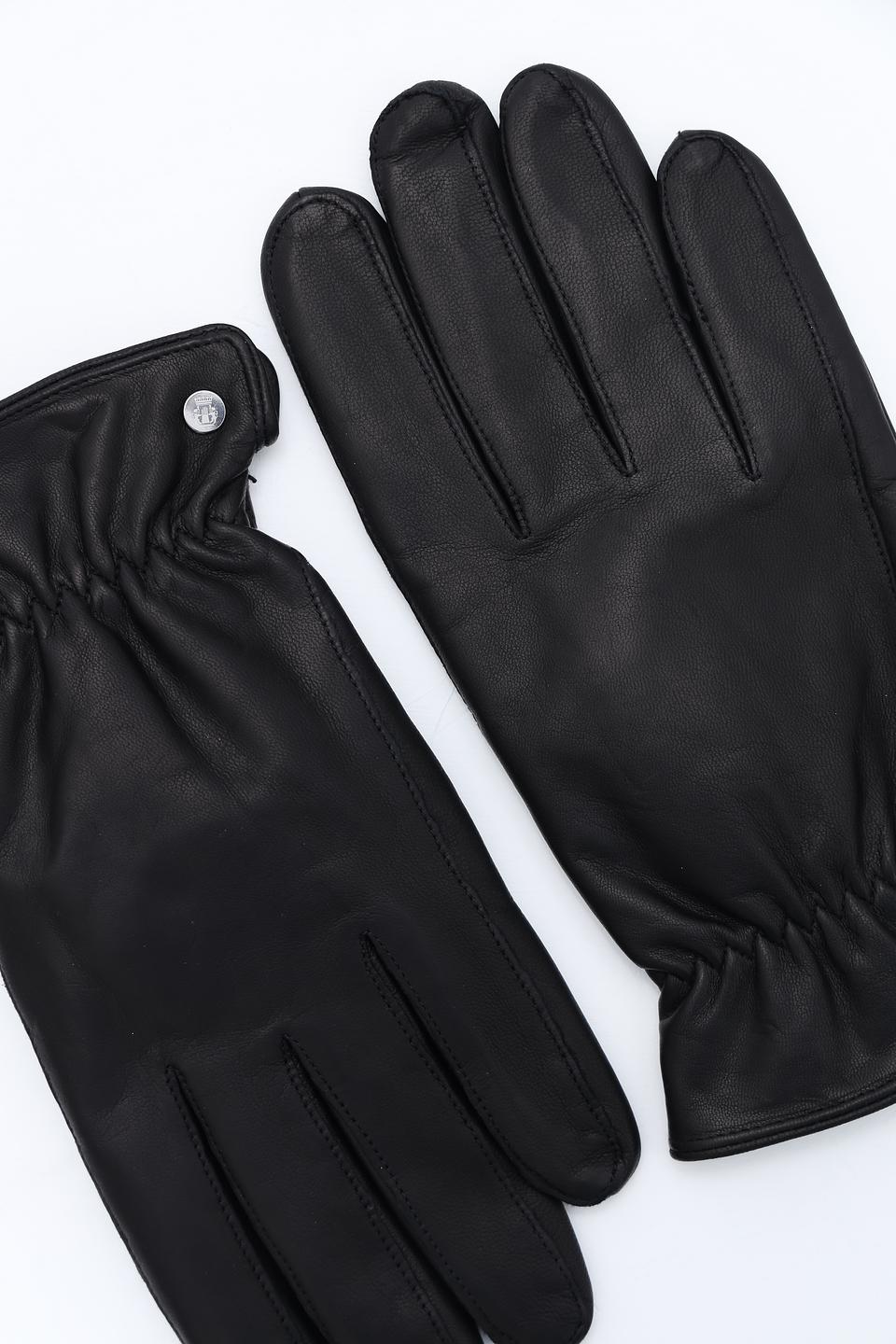 Перчатки кожаные Roeckl чёрные