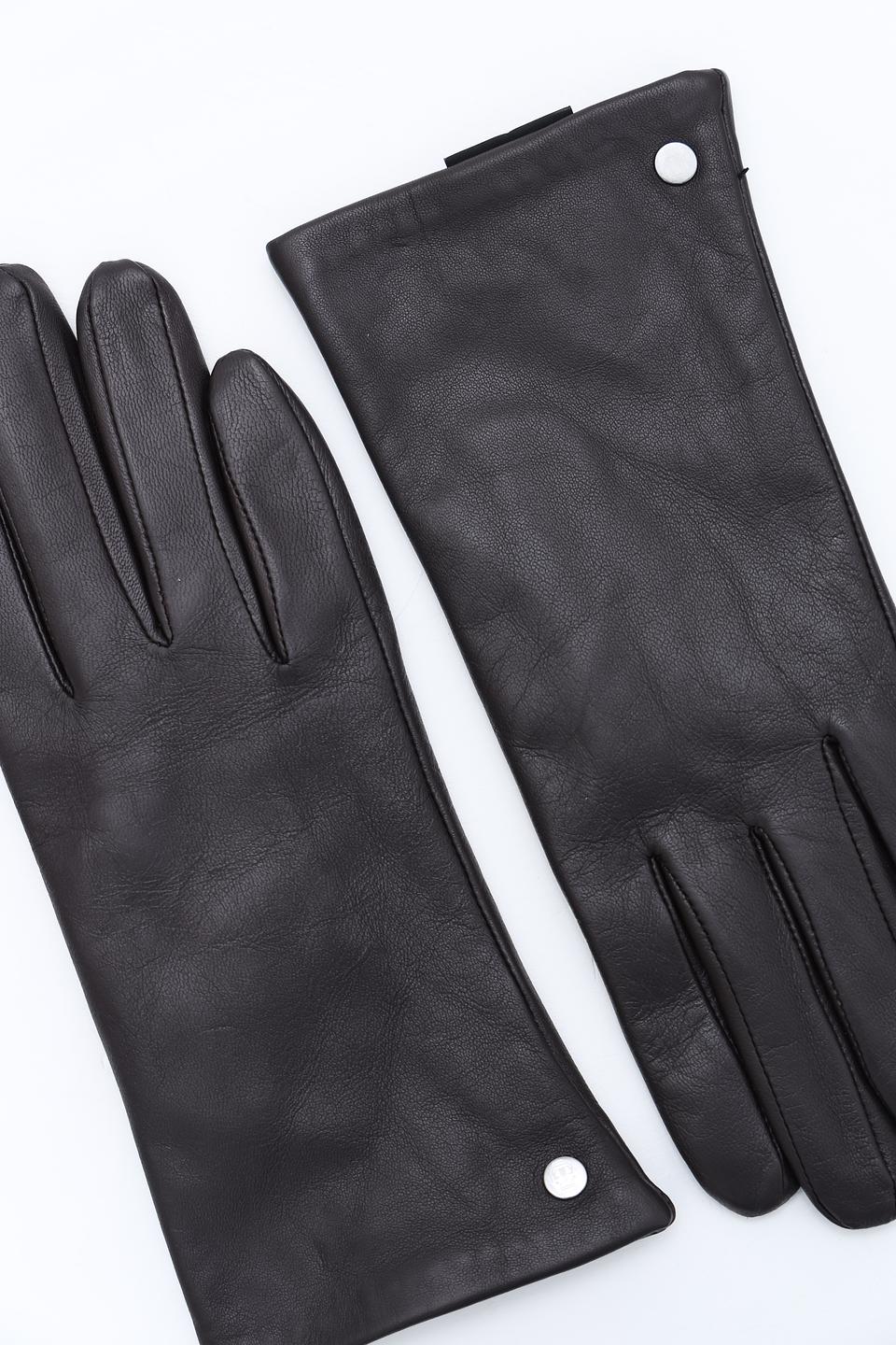 Перчатки Roeckl чёрные кожаные