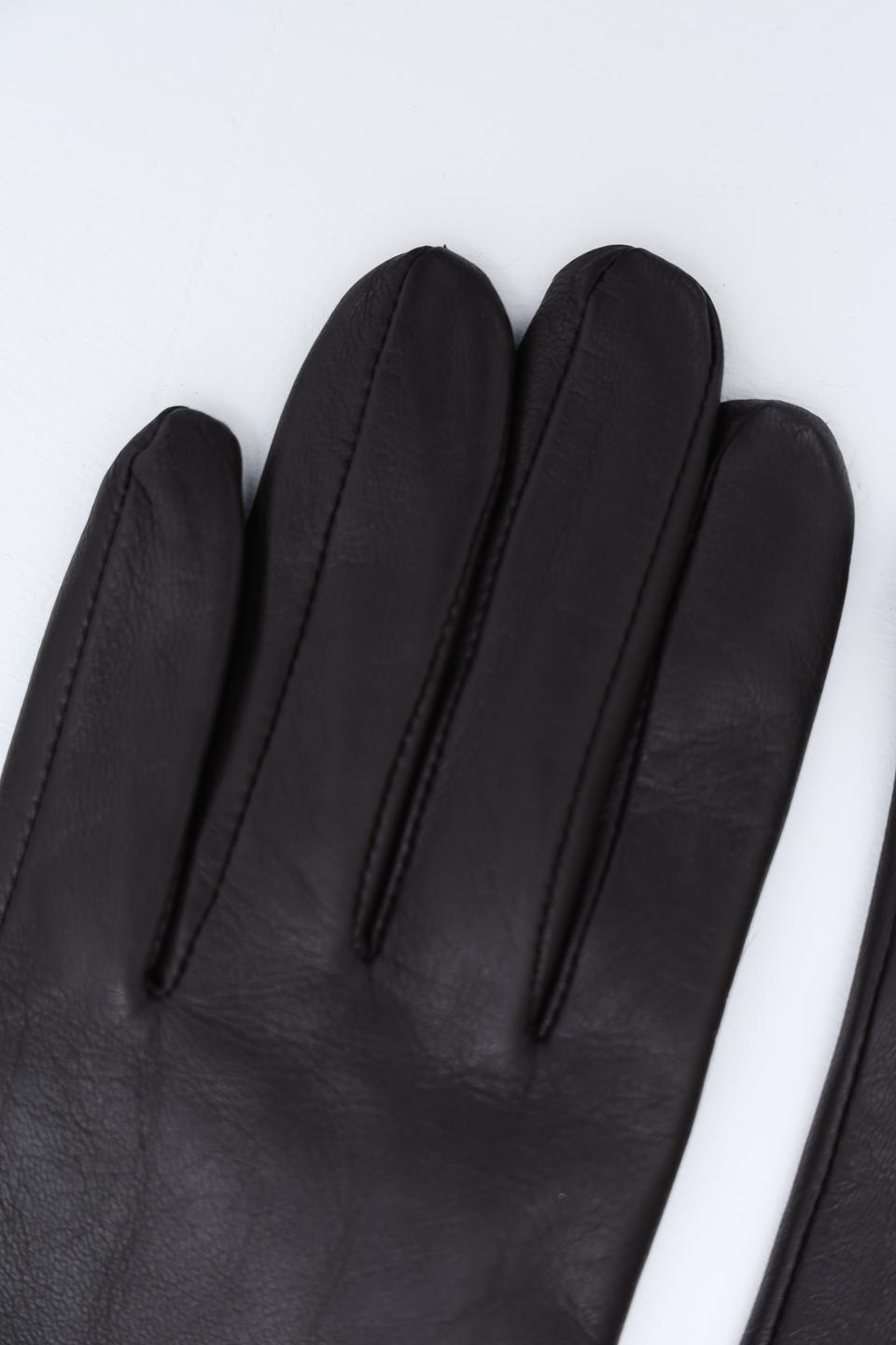 Перчатки Roeckl чёрные кожаные