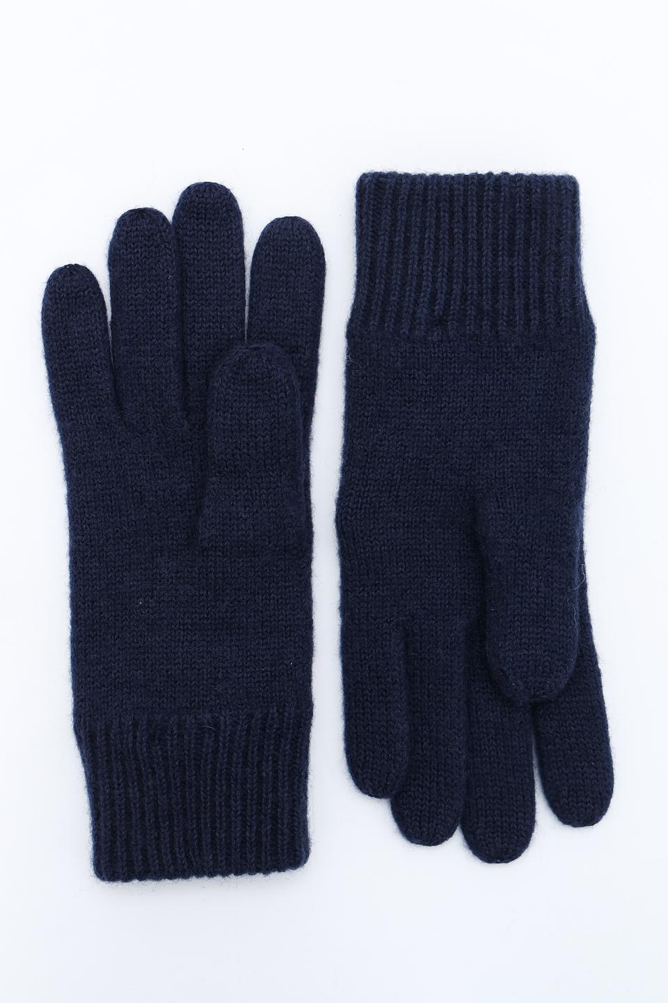 Перчатки Roeckl вязаные тёмно-синие