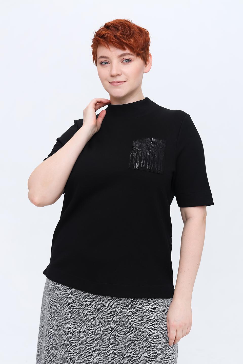 Пуловер Gerry Weber чёрный с декором