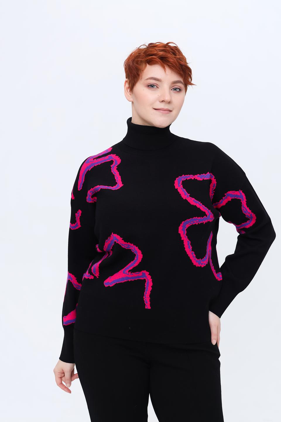 Пуловер Gerry Weber с принтом чёрный