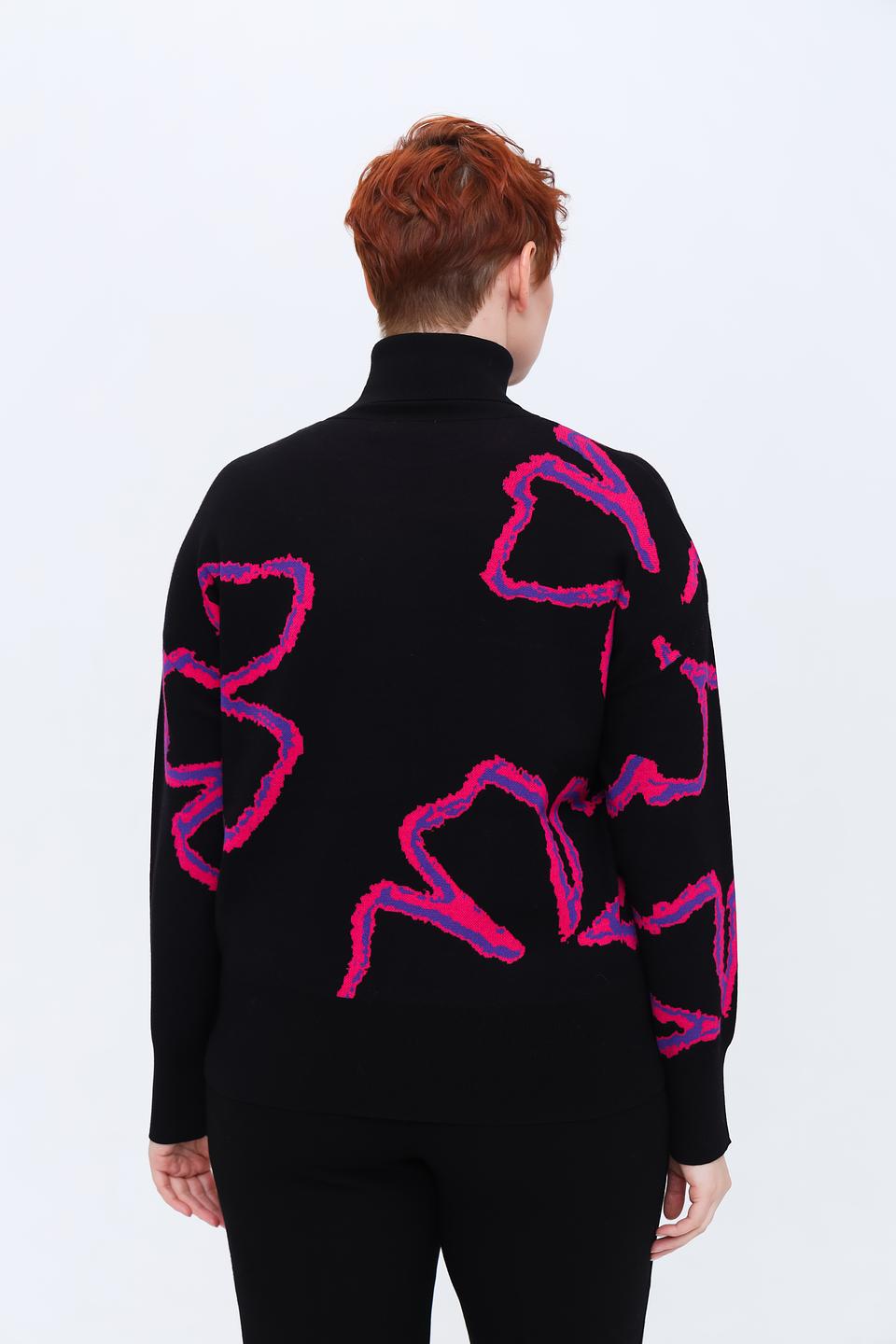 Пуловер Gerry Weber с принтом чёрный