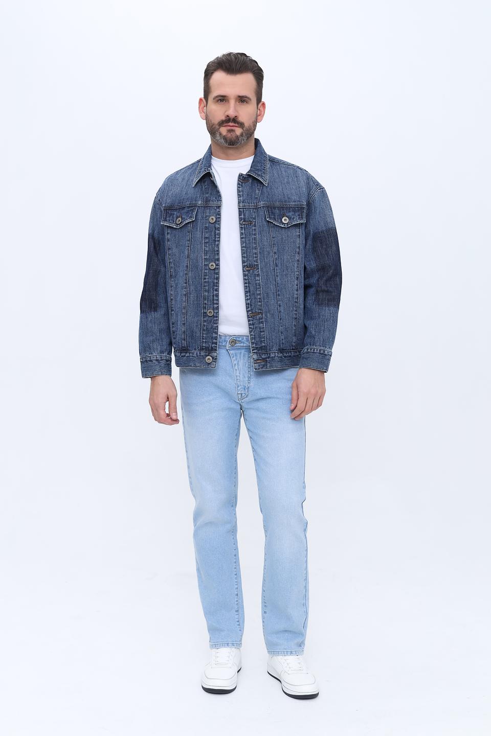 Джинсы Pezzo голубые relaxed