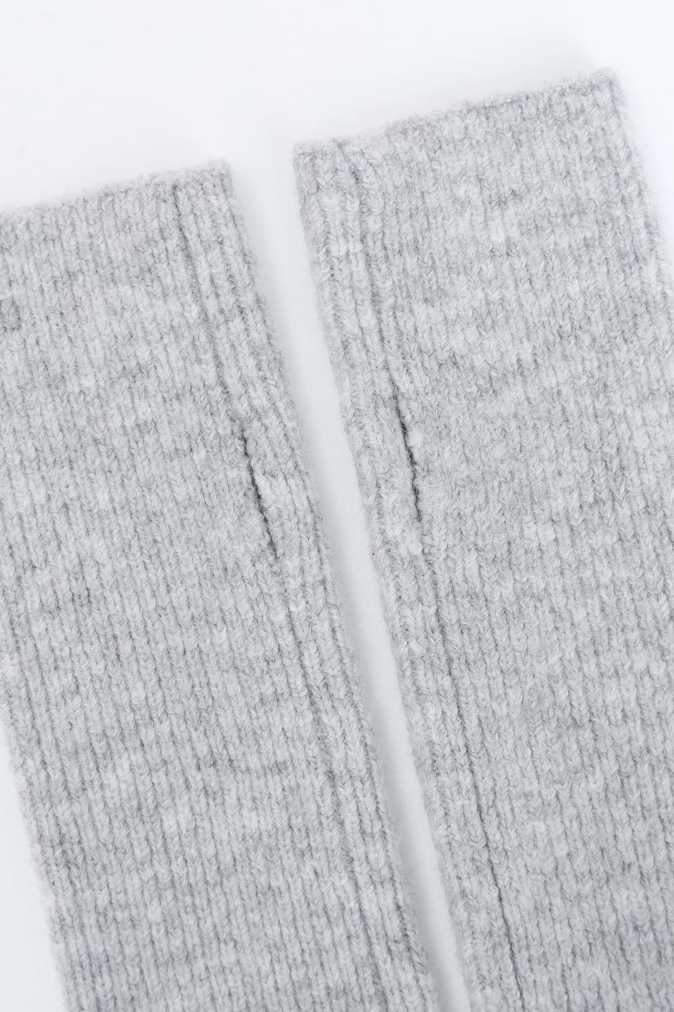 Перчатки Tom Tailor серые с лавандовым