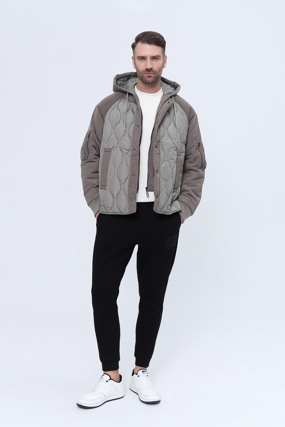 Куртка Emporio Armani стеганая серая