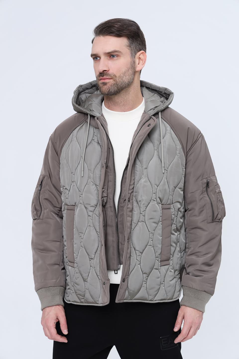 Куртка Emporio Armani стеганая серая