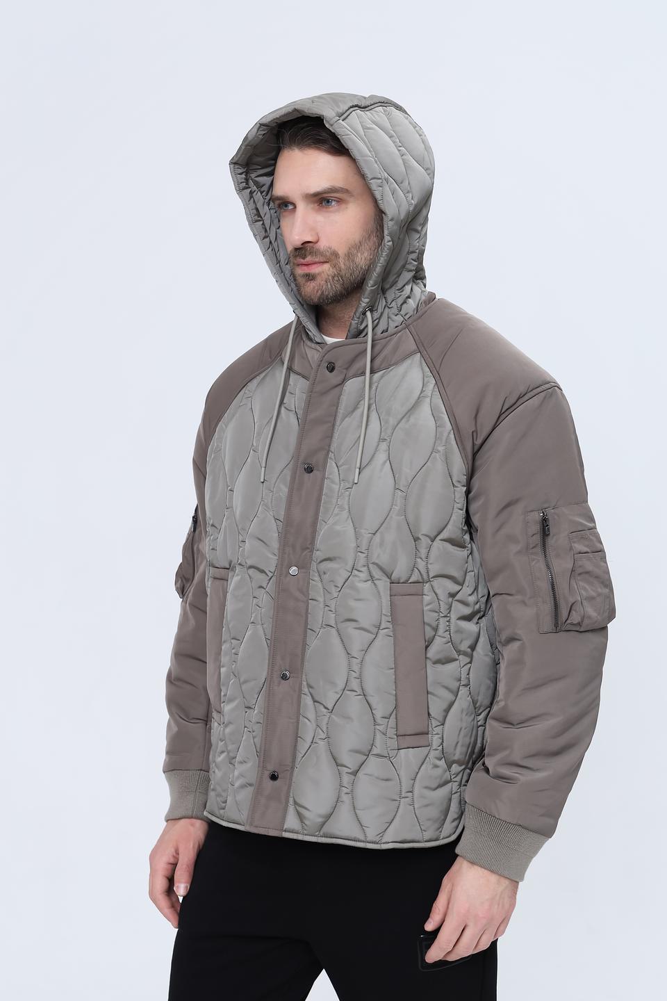 Куртка Emporio Armani стеганая серая