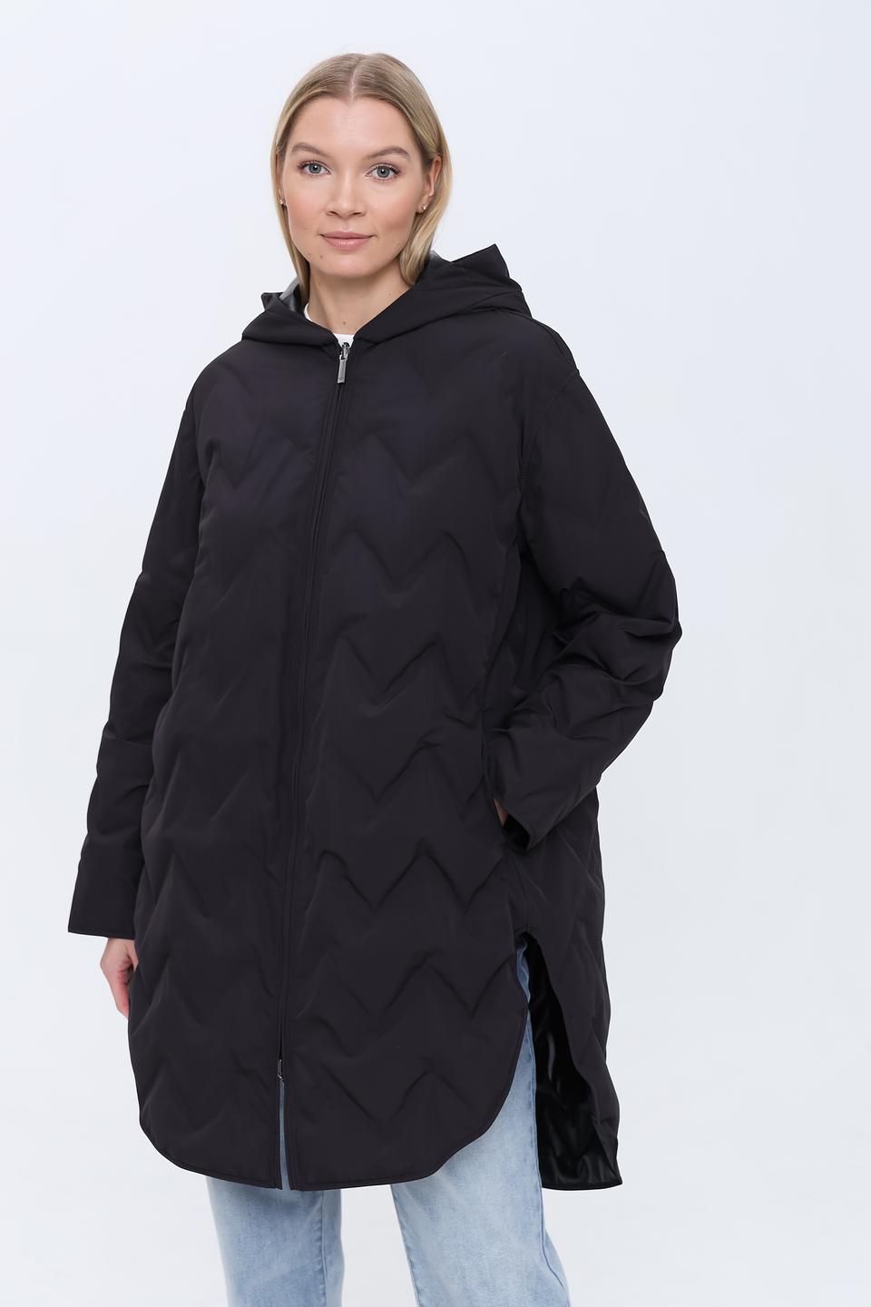 Пальто Emporio Armani стеганое чёрное