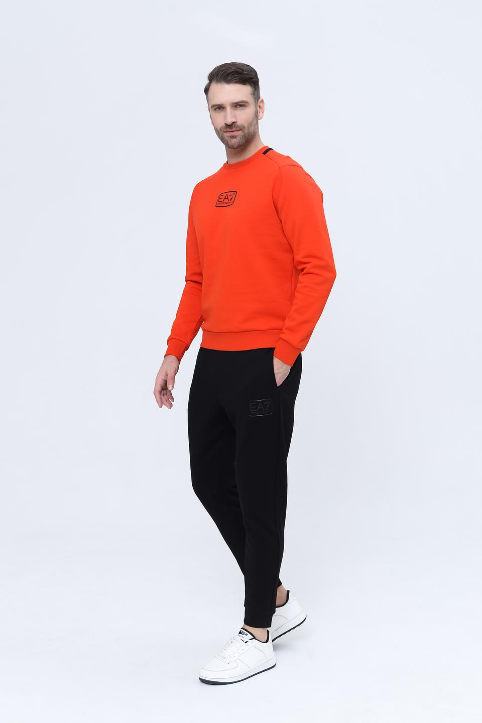 Свитшот EA7 оранжевый