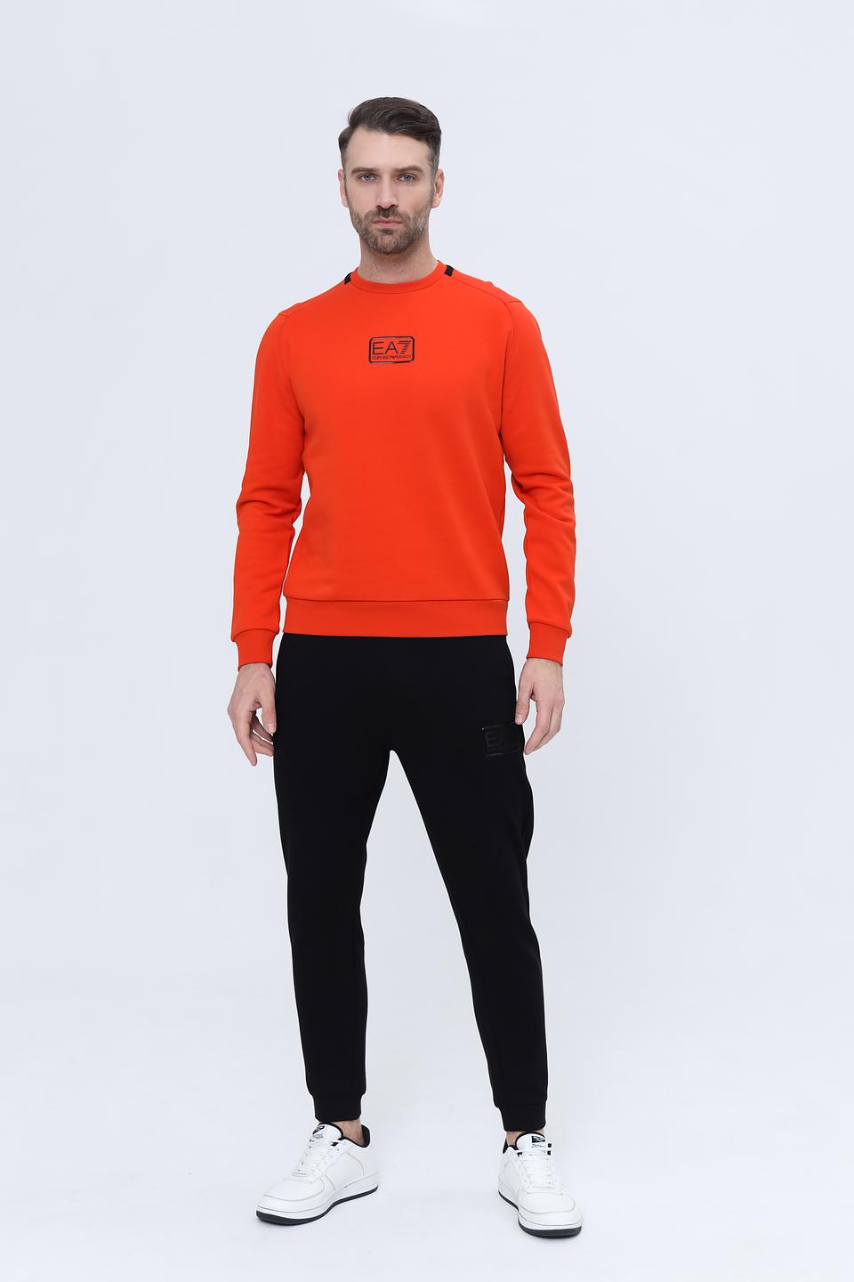 Свитшот EA7 оранжевый
