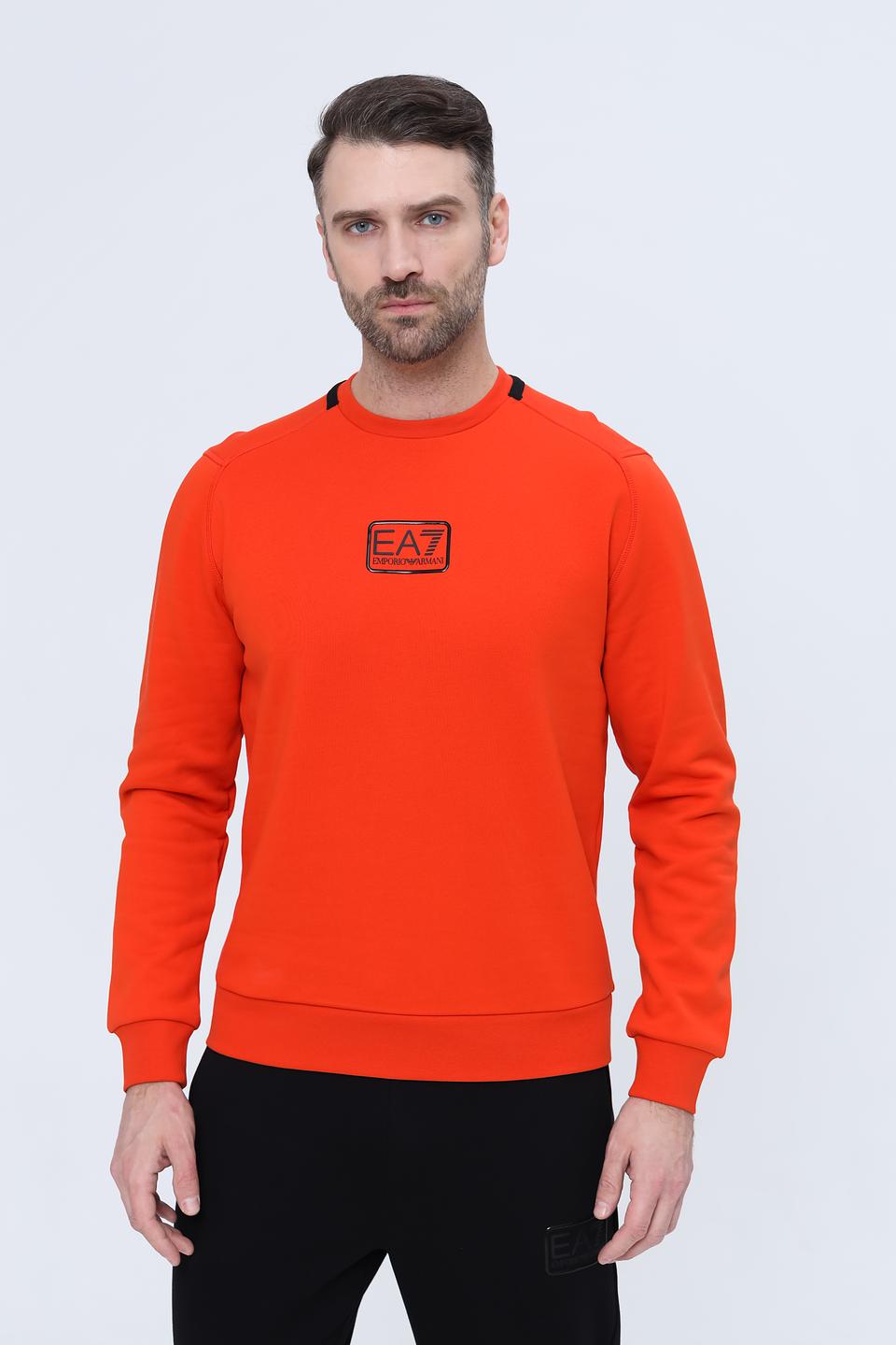 Свитшот EA7 оранжевый