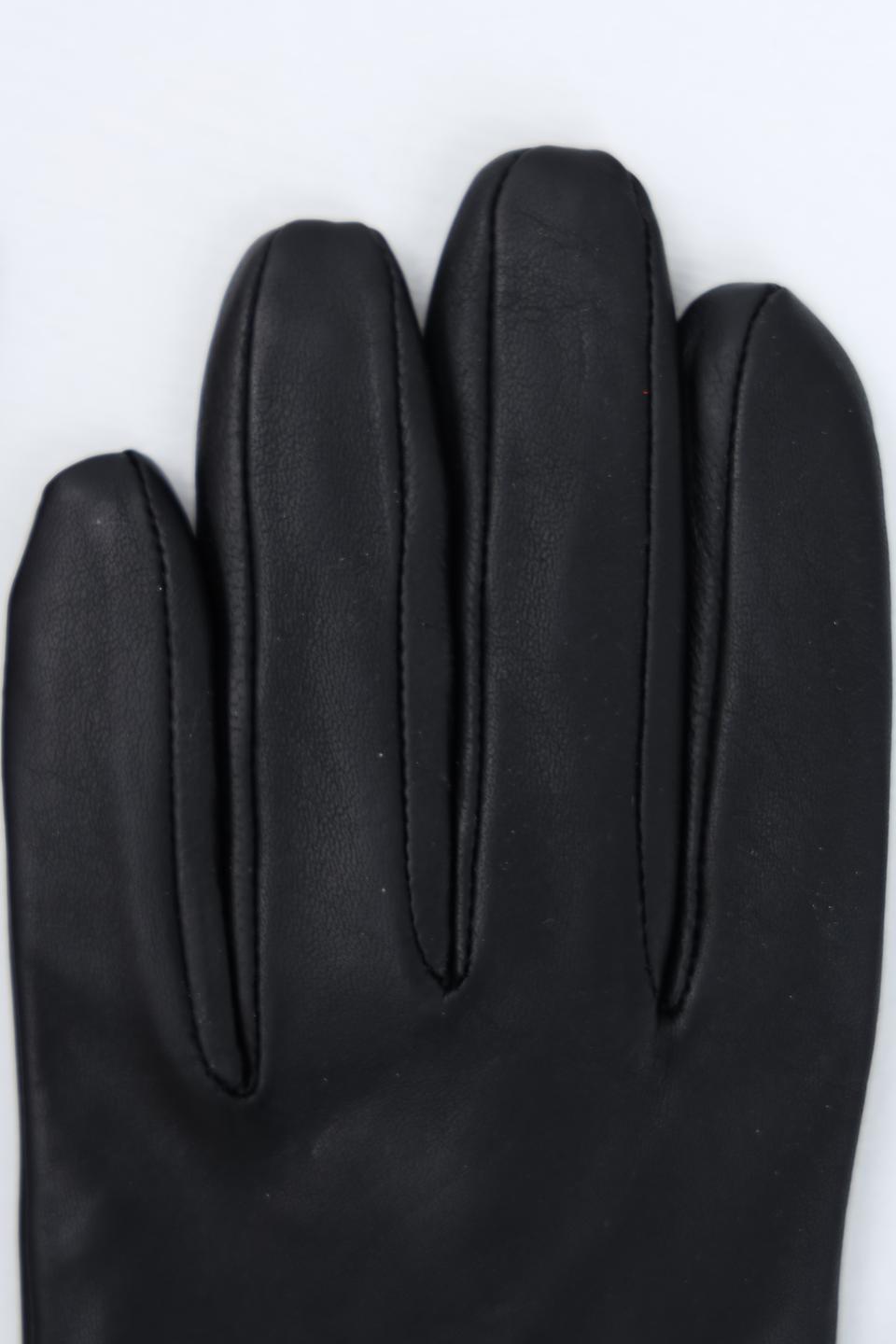 Перчатки Roeckl чёрные кожаные