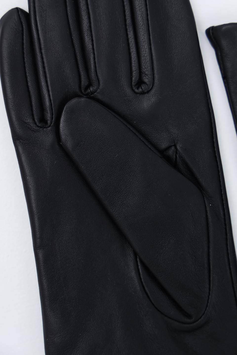 Перчатки Roeckl чёрные кожаные