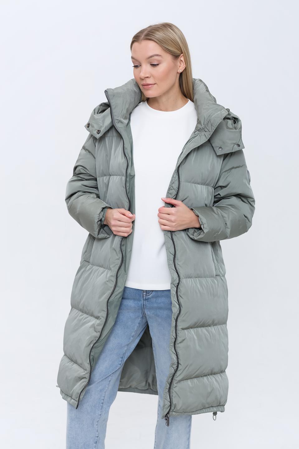 Пальто Bomboogie стеганое оливковое