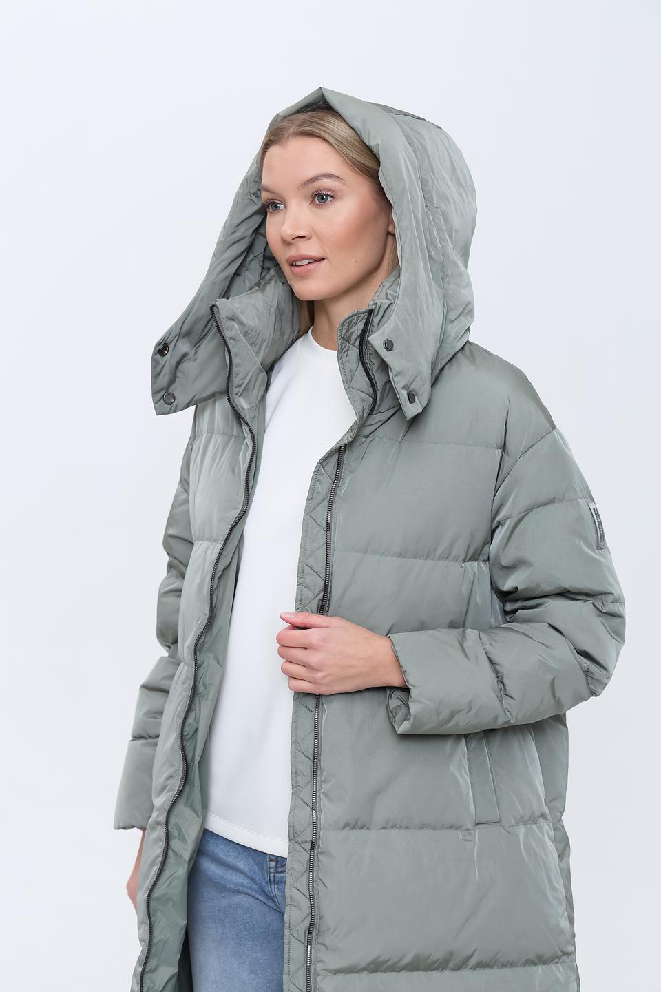 Пальто Bomboogie стеганое оливковое