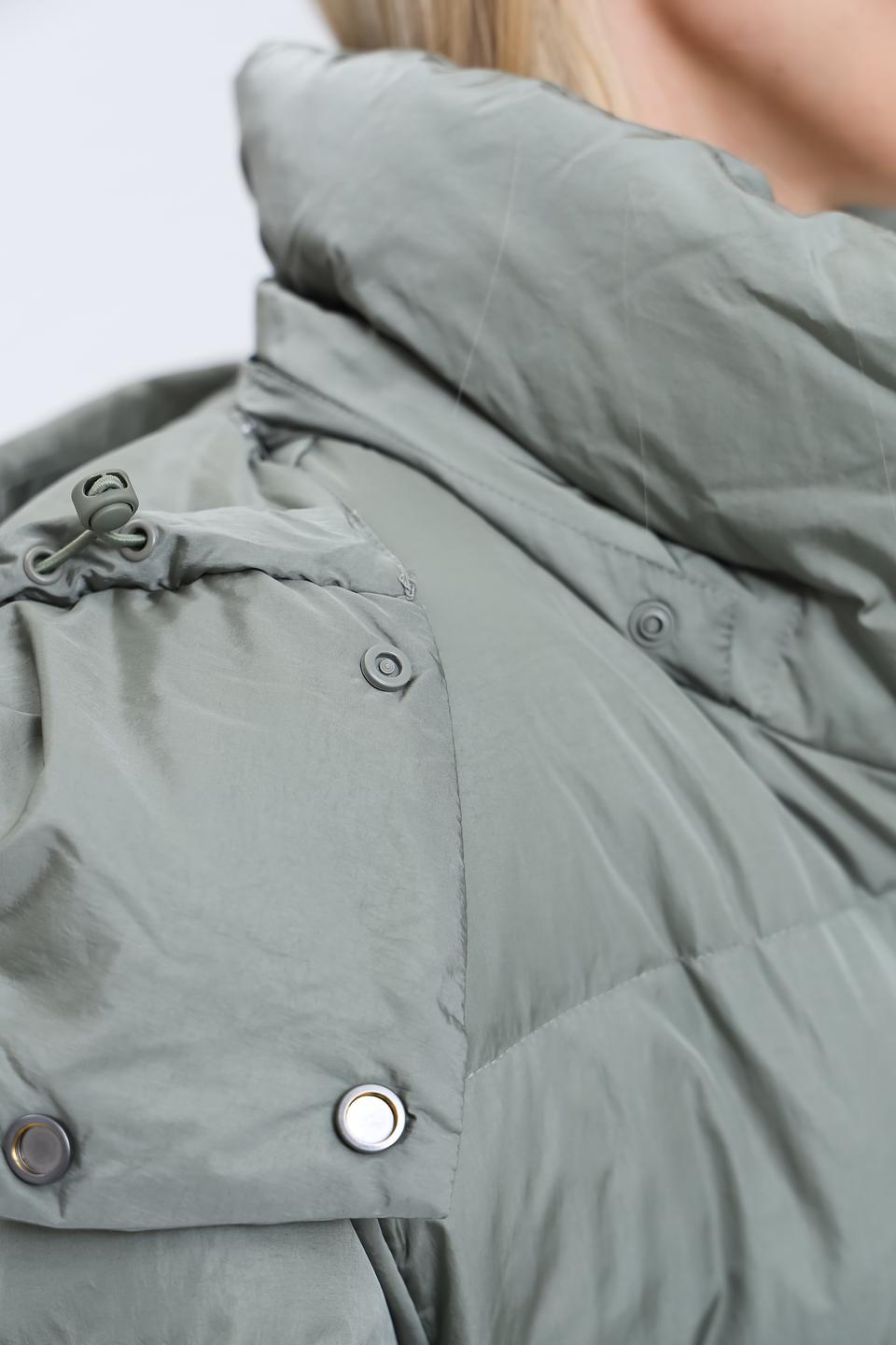 Пальто Bomboogie стеганое оливковое