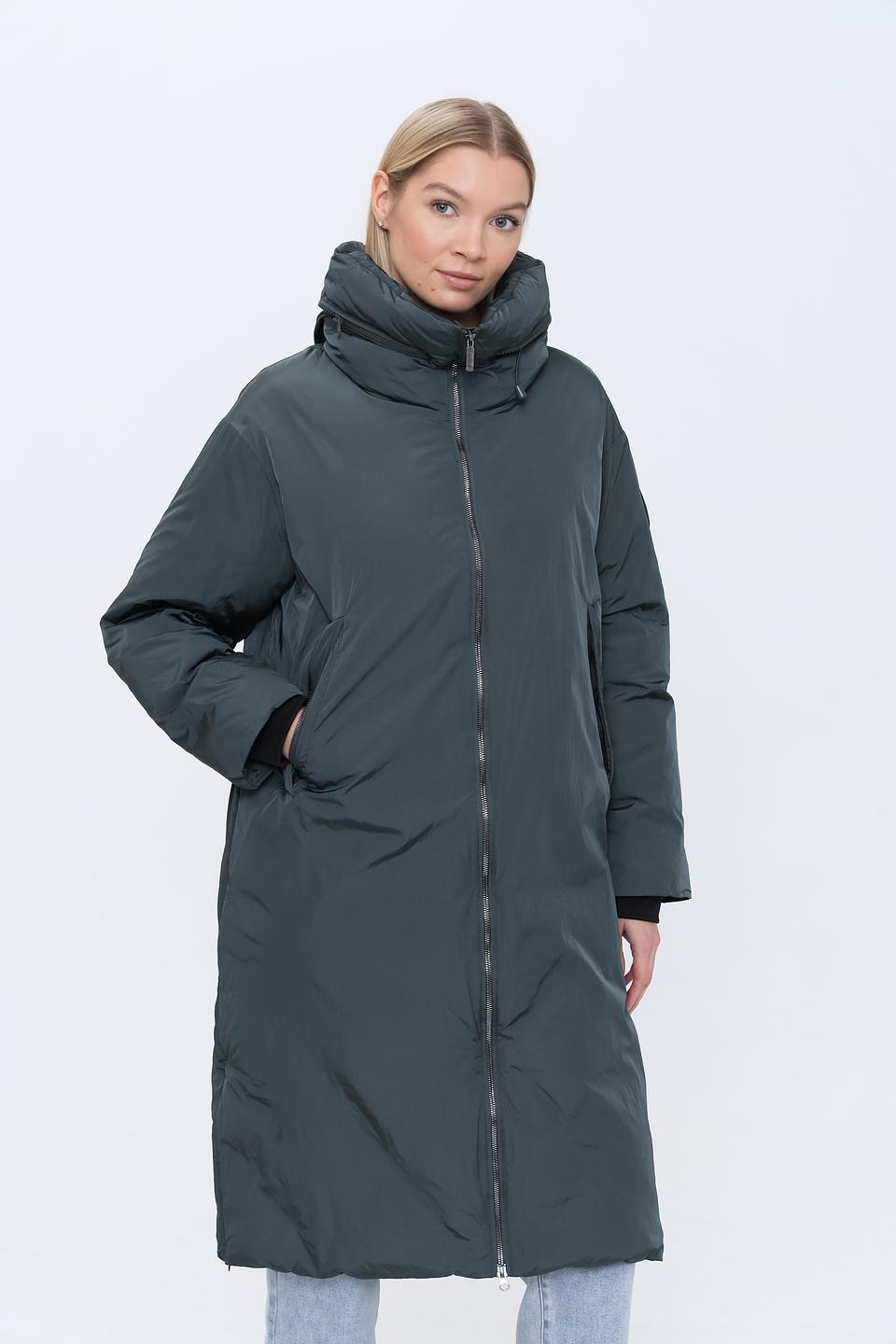 Пальто Bomboogie стеганое зелёное