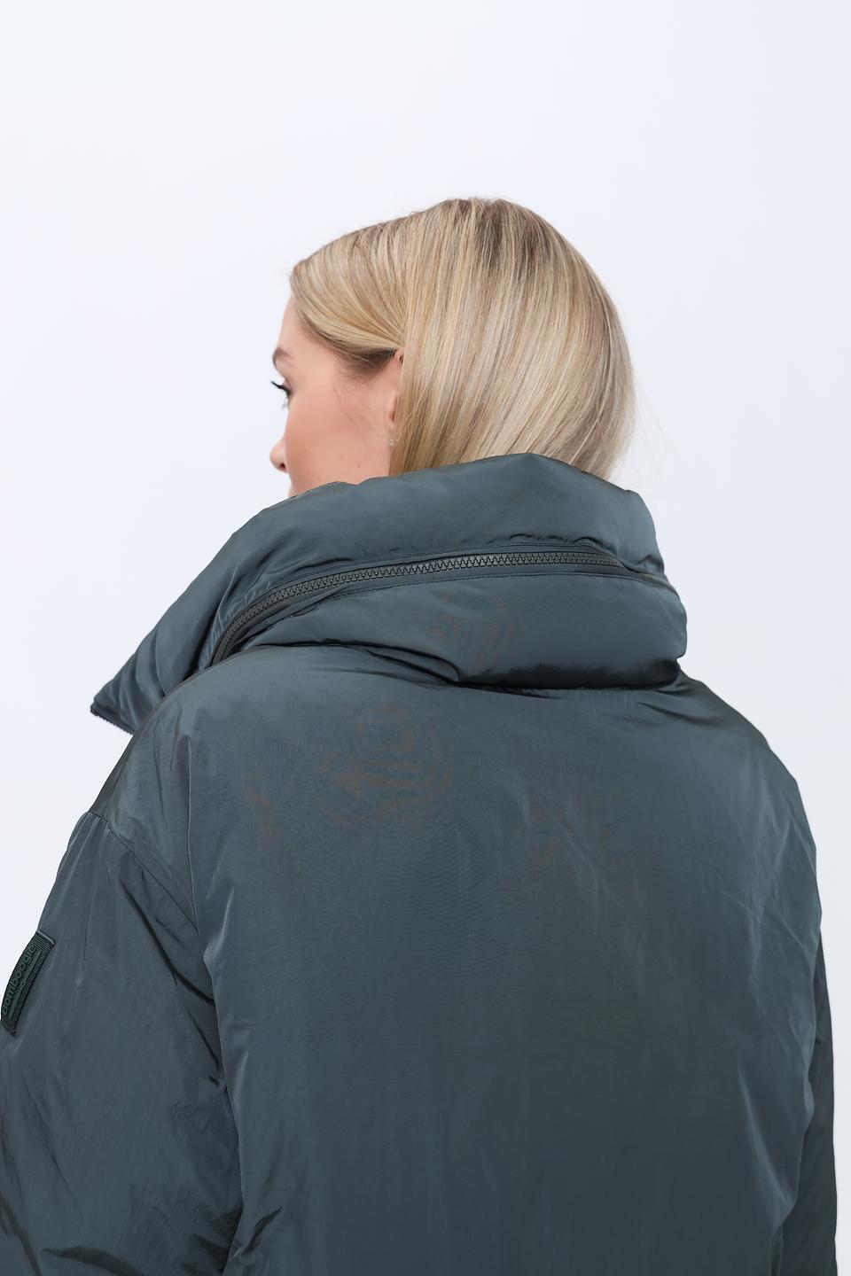 Пальто Bomboogie стеганое зелёное