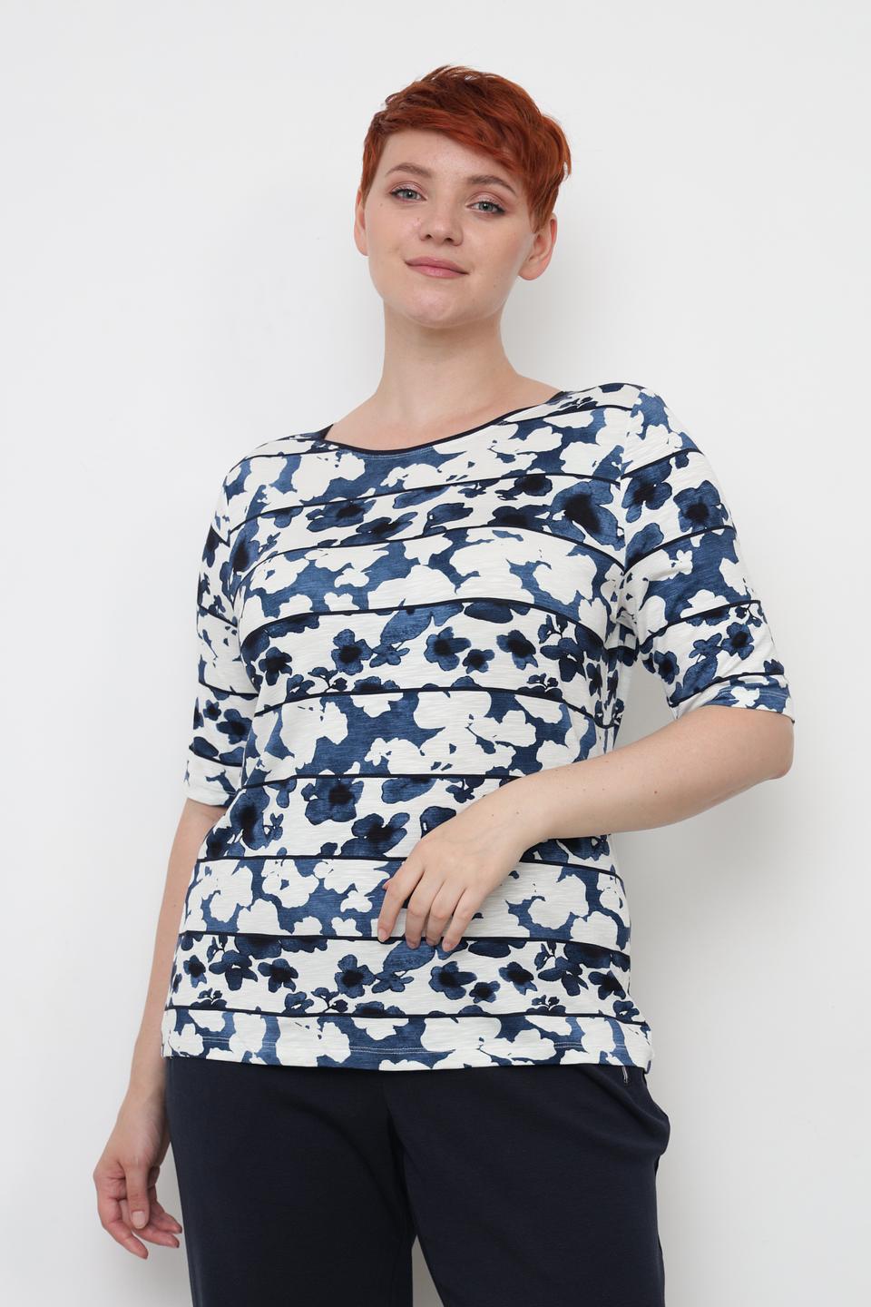 Футболка Barbara Lebek с цветочным принтом