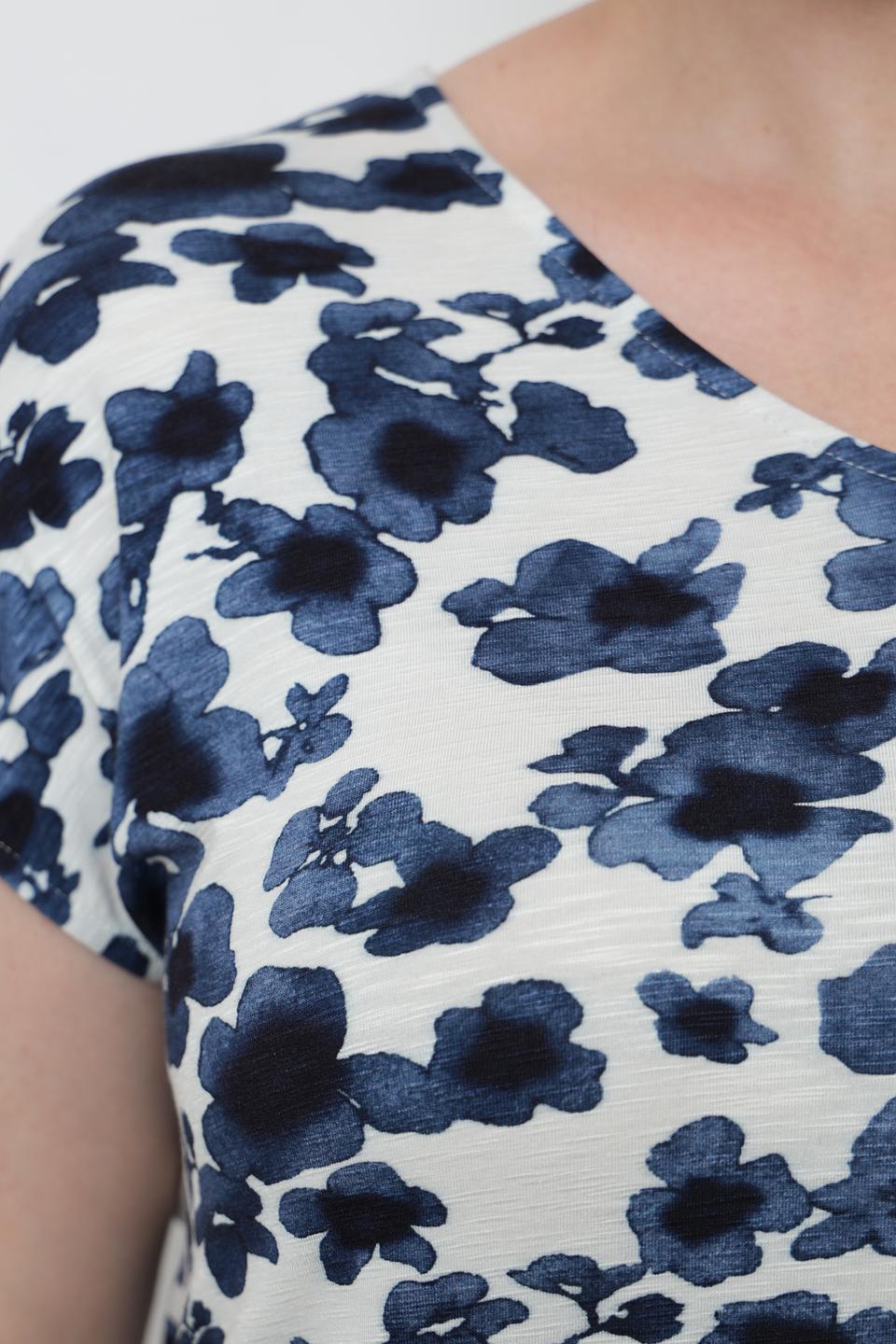 Футболка Lebek с цветочным принтом