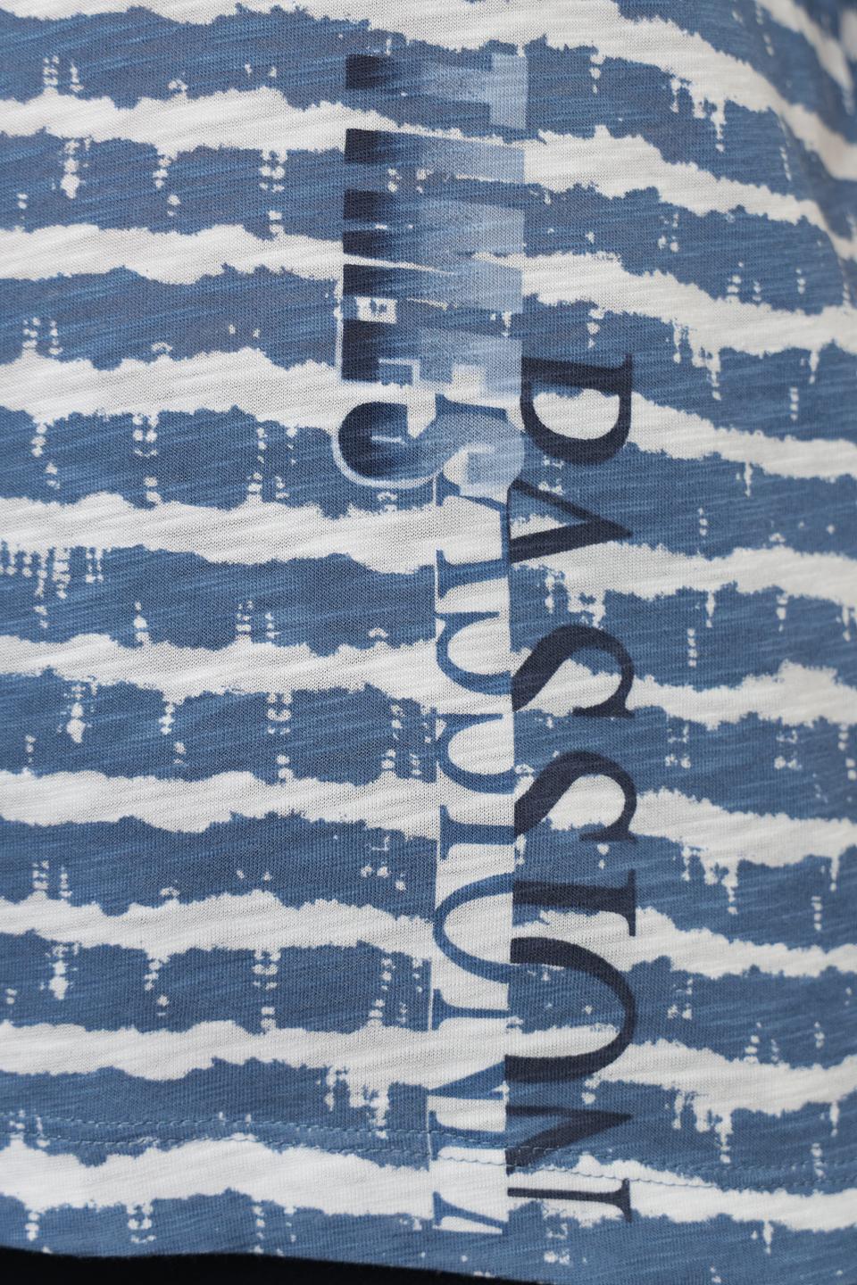 Футболка Rabe collection в полоску голубую