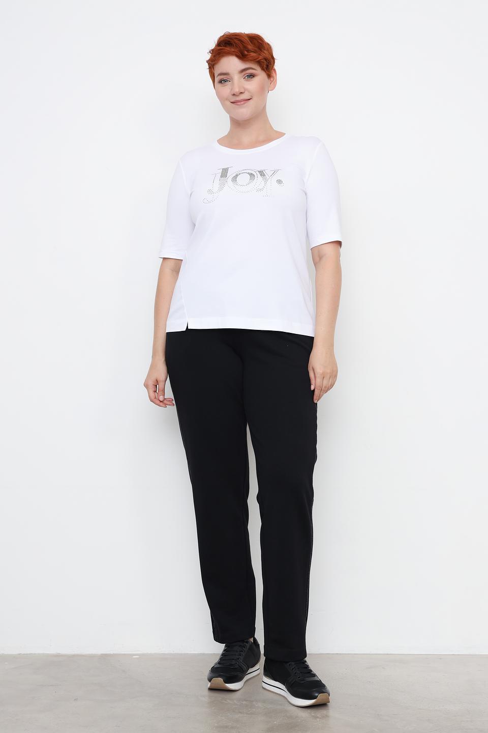 Футболка Margittes с декором JOY белый