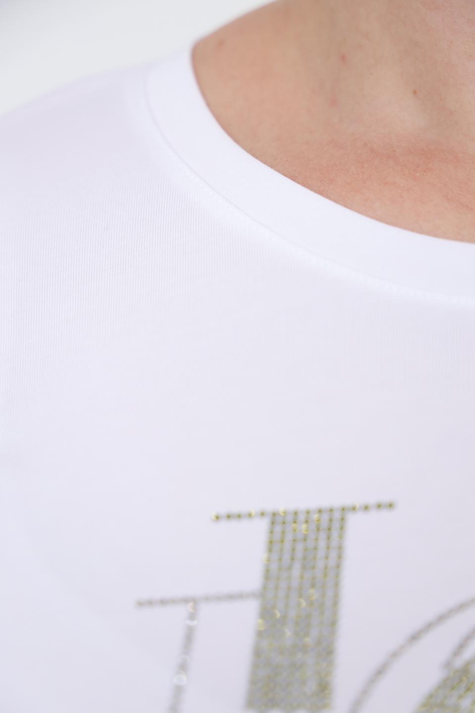 Футболка Margittes с декором JOY белый