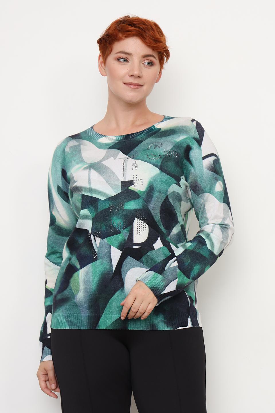 Пуловер Lecomte с абстрактным рисунком